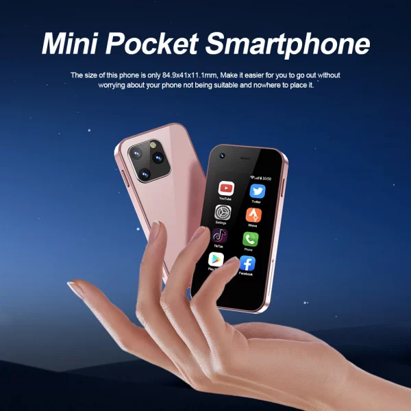 Servo Mini smartphone King5000 Android 9.0 réseau 3G 2 Sim 2gb 16gb wifi Hotspot Gaming Store Chrome caméra HD petit téléphone 4