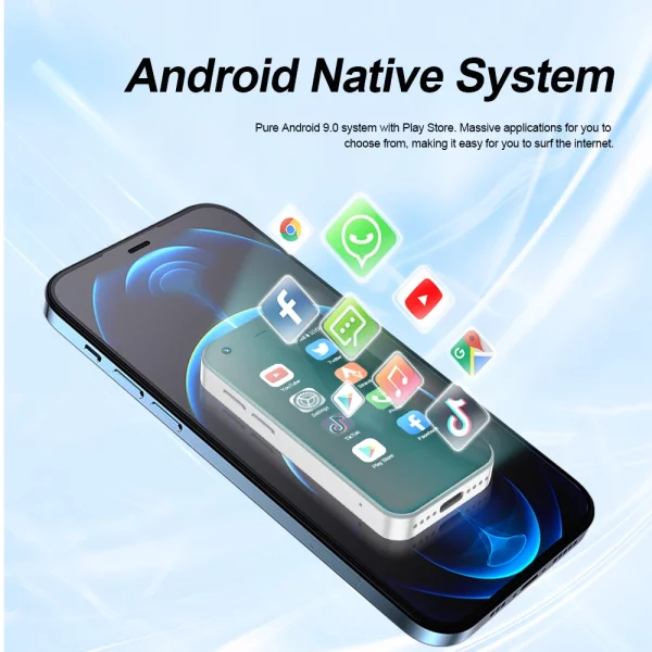 Servo Mini smartphone King5000 Android 9.0 réseau 3G 2 Sim 2gb 16gb wifi Hotspot Gaming Store Chrome caméra HD petit téléphone 5