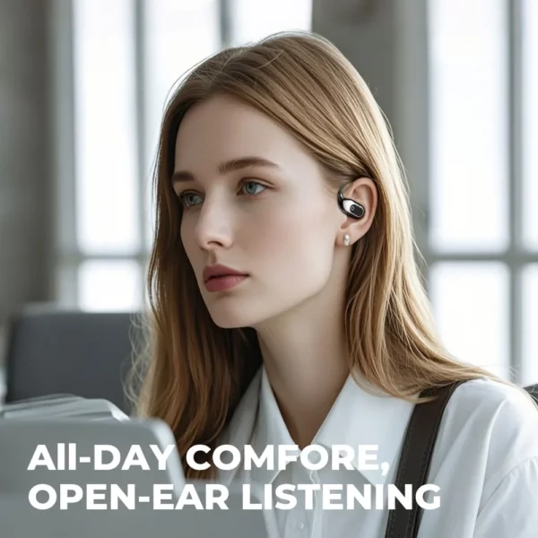 Écouteurs de traduction en temps réel 144 langues écouteurs de traduction sans fil Bluetooth 5.4 casques pour les voyages d'affaires au bureau 3