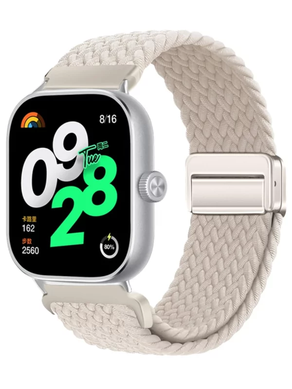 Boucle magnétique pour Xiaomi Redmi Watch 5 4 Bracelet réglable tressé Sport Nylon ceinture de remplacement Bracelet Correa pour Miband 9 8Pro 2
