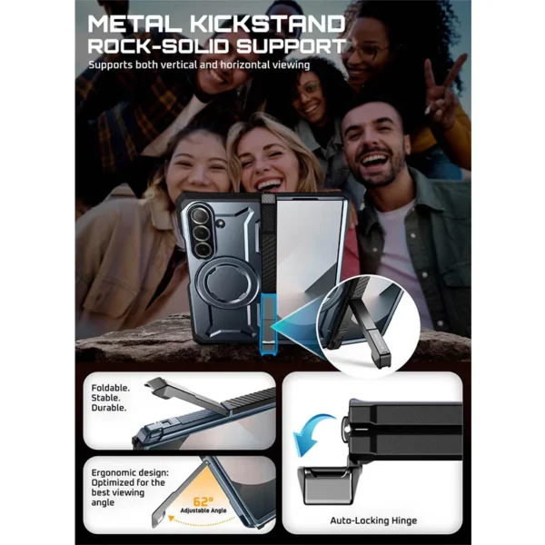 SUPCASE For Samsung Galaxy Z Fold 7 Case UB Grip anti-rayures robuste coque de téléphone magnétique avec protecteur d'écran 6