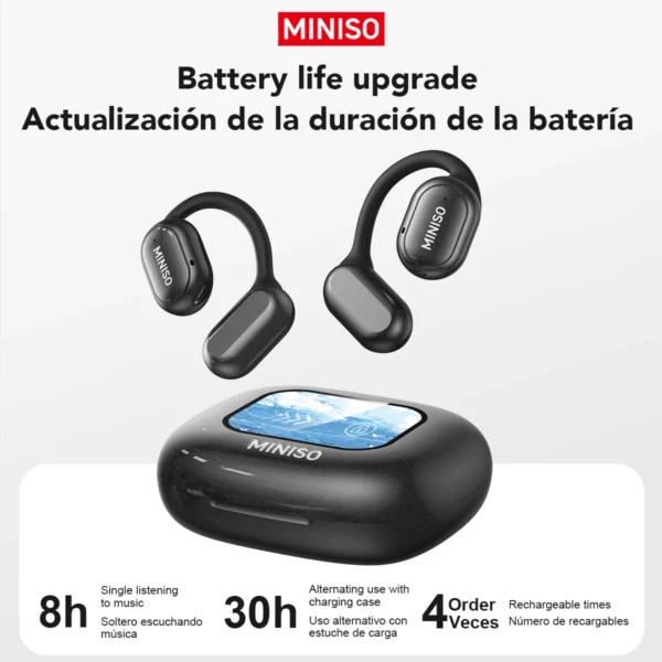 MINISO X30 casque sans fil Bluetooth traduction écouteurs Chat casque bureau voyage, traduction en temps réel égaliseur APP 2