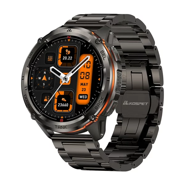 KOSPET TANK T3 Ultra 2 GPS montre intelligente hommes boussole altimètre barométrique 60 jours batterie 5ATM IP69K étanche AMOLED BT appel 3