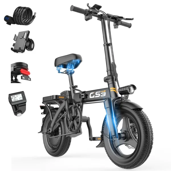 TOOFLY GS3 vélo électrique pliant 250W moteur 48V15AH batterie au Lithium amovible adulte vélo électrique ville équitation trajet Ebike 1