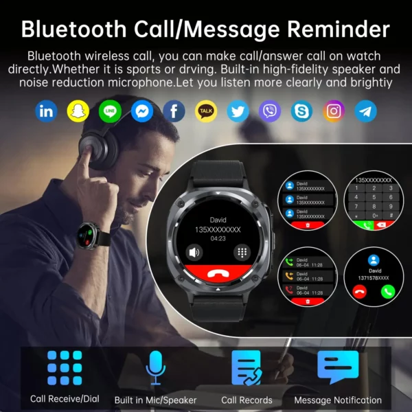 2025 nouvelle montre 7 Ultra hommes montre intelligente GPS fréquence cardiaque surveillance de l'oxygène sanguin AMOLED appel vocal IPX8 lampe de poche LED Smartwatch 4