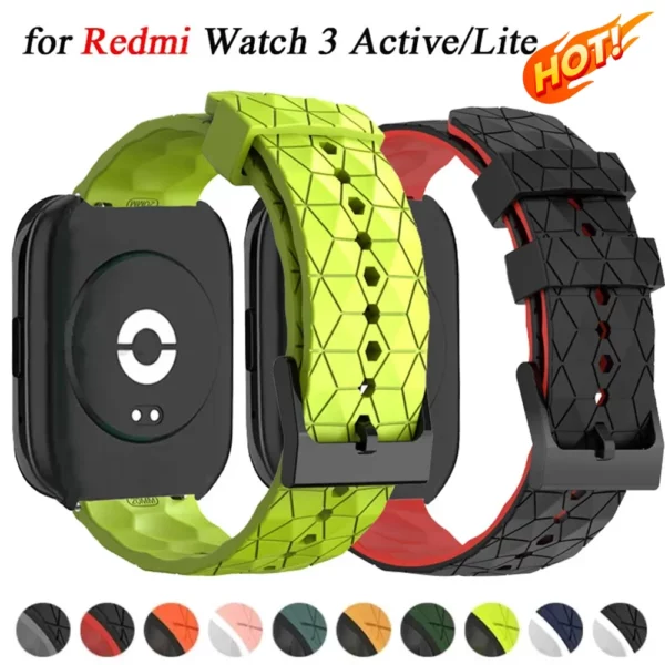 Bracelet de sport en silicone pour Redmi Watch 3 Lite, ceinture de remplacement, bracelet de montre intelligent actif 1