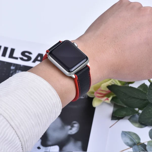 FKM caoutchouc pour Apple Watch série 10 Ultra2 9 8 7 6 Bracelet haute qualité FKM + Bracelet en cuir Iwatch 46mm 42mm 41mm 45mm 49mm Bracelet 1