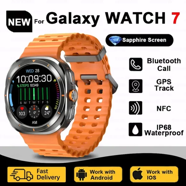 2024 nouveau pour Xiaomi montre originale 7 Ultra GPS piste montres intelligentes hommes 1.5 "AMOLED IP68 boussole NFC 4GB mémoire montres intelligentes femmes 1