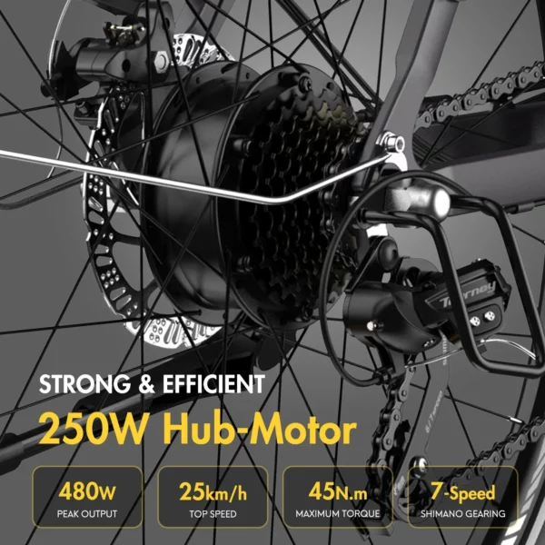 Fafrees F28 Pro vélo électrique 250W, vtt electrique de 27.5 pouces, batterie au Lithium de 36V 14.5Ah 2